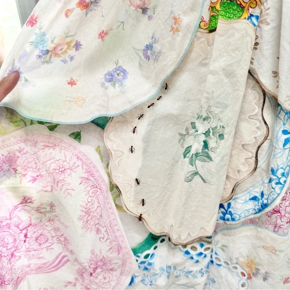 Rachel Antonoff Mindy China Plates Midi Dress - Picture 9 of 12